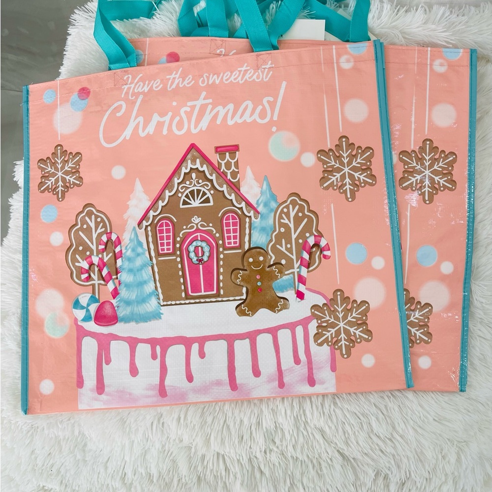Pink gingerbread bags